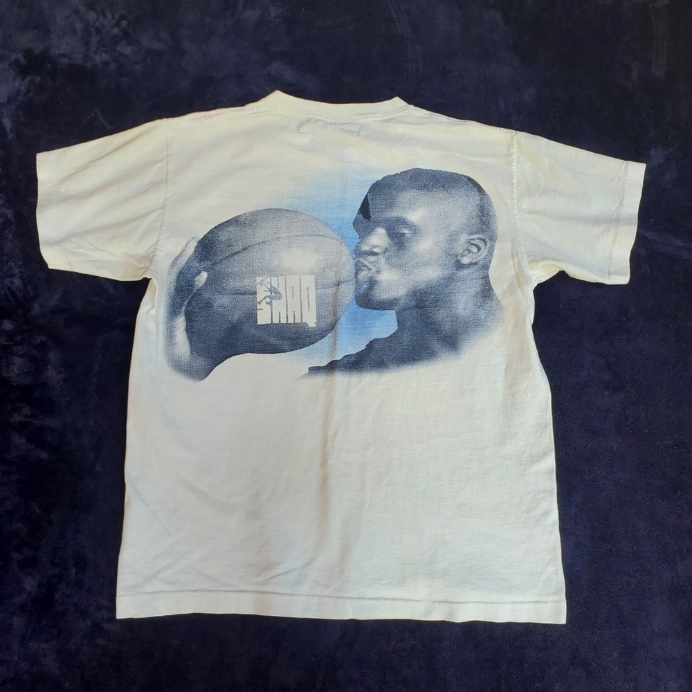 Vintage 90s Reebok Shaquille O'Neal Shaq‎ Attaq T-Shirt Men's M NBA Basketball